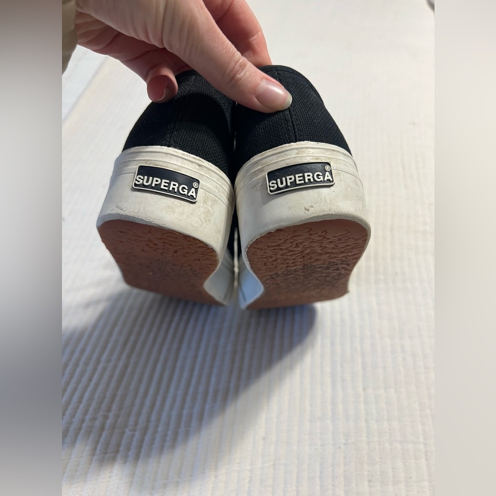 Superga Black Canvas Sneakers - image 5